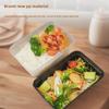 Tuyuan Rectangular Disposable Plastic Lunch Box with Lid - Microwave Safe, Transparent, Thickened for Takeaway.