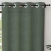 Pure Cotton Eyelet Curtain 135x300 Cm PANAMA Khaki, by Soleil d'Ocre