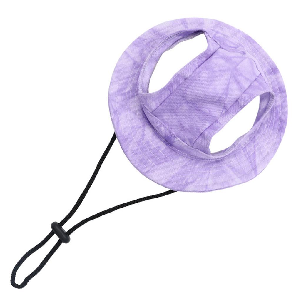 Персонализированная вышивка на заказ Питомец - линяющий Открытые уши Регулируемая веревочная пряжка Панама Кошка Собака Солнечная шляпа Маленькая собака Солнечная шляпа