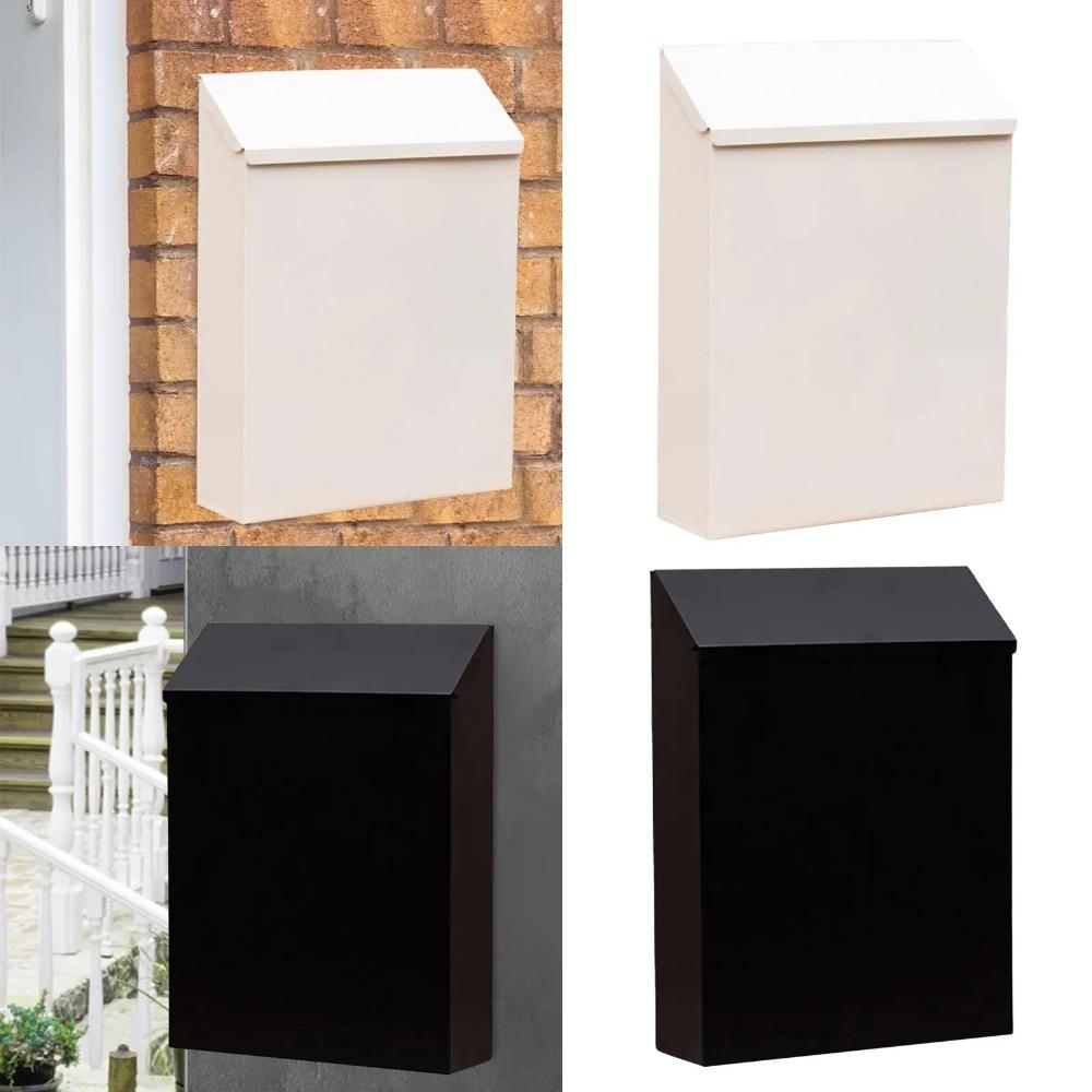 Metal Mailbox Letter Box Wall Mounted Mailbox Versatile Drop Box  for Outside House