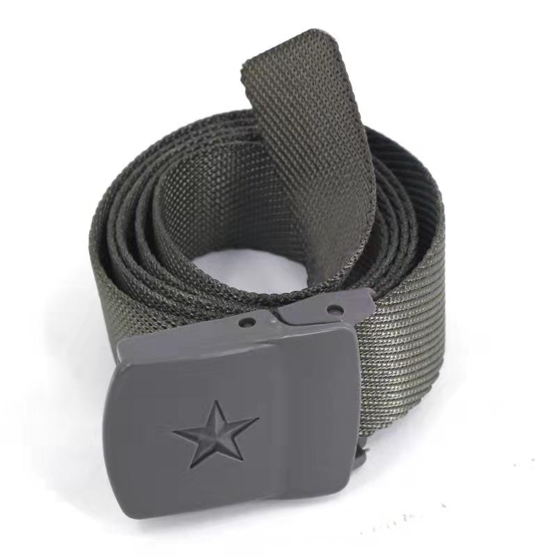Military Training Braided Tactical Belt In Thickened Army Gray