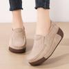 Fashion New Spring Autumn Women Loafers Flats Ladies Genuine Leather Moccasins Fall Slip-on Casual Round Toe Handmade Platform Shoes