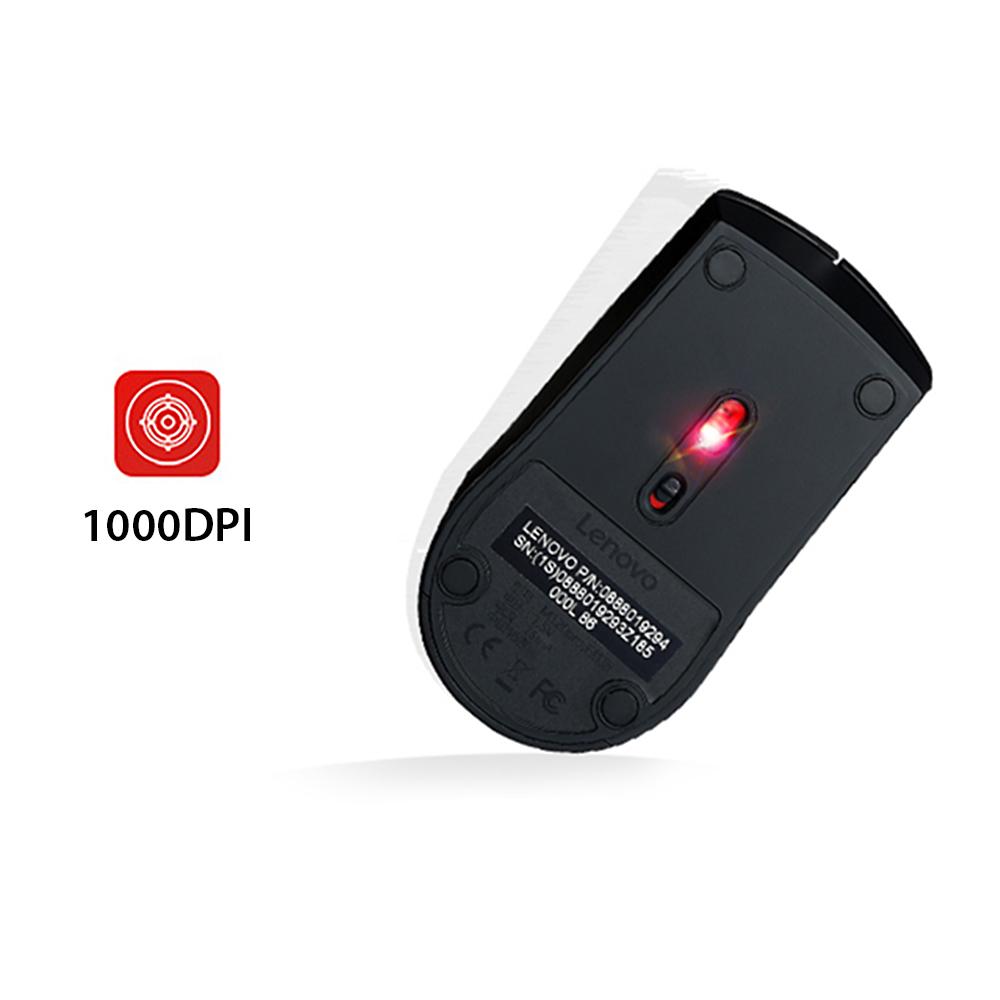Lenovo M120 Pro Wireless Mouse 2.4GHz Laptop Mouse with USB Receiver Lightweight Ergonomic Optical