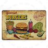 Chalkboard Art Coffee Menu Metal Sign Burger Bar Decorative Signs  Wall Kitchen Cafe Shop Home Art Craft Decor 30X20CM XP(947)A