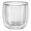 ZWILLING Double Wall Glass Tea 240ml 2pcs Tumbler Insulation Cold Insulation Heat Insulation Double Layered Cup Black Tea Microwave Safe Japanese