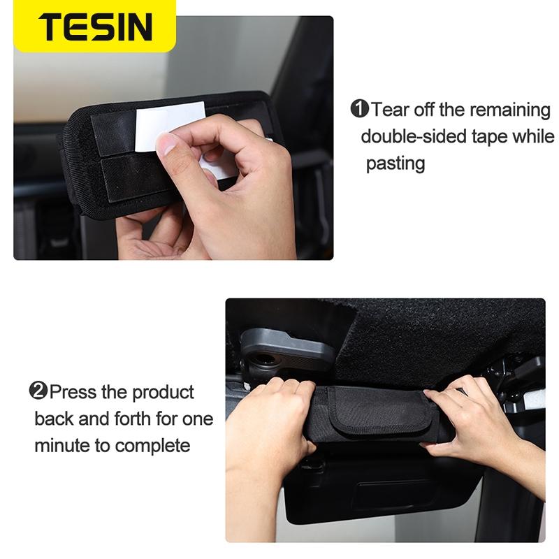 TESIN Stowing Tidying Universal Storage Bag Multifunctional Organizer Accessories For Ford Bronco For Jeep Wrangler JK JL