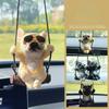 Bulldog Car Pendant Rearview Mirror Cute Puppy Small Fresh DIY Jewelry Car Accessories Interior Creative Adorns Decoration Decor