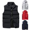 Casual Men'S Vest Men'S Loose Autumn And Winter Warm Down Cotton Vest Coat