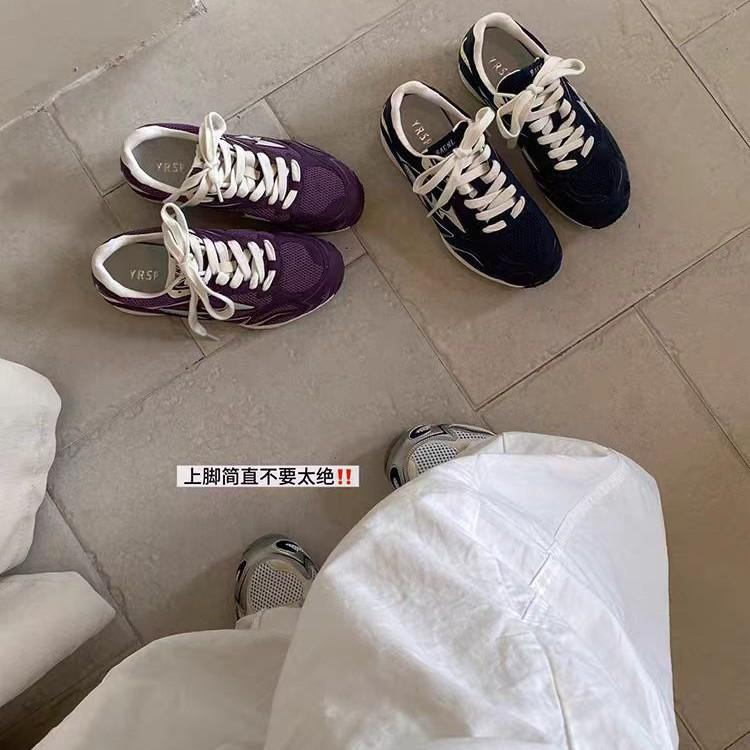 Retro Contrasting Color Dexun Shoes Women's 2025 New Fashion Versatile Mesh Breathable Sports and Leisure Forrest Gump Shoes