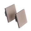 1/2/3Gang Touch Switch 1Way Type-C Usb Wall Sockets Light Switch With Power Sockets Glass Panel Gold
