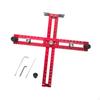 Drill Positioning Ruler Woodworking T Square High Accuracy Portable Multi Angle Measuring