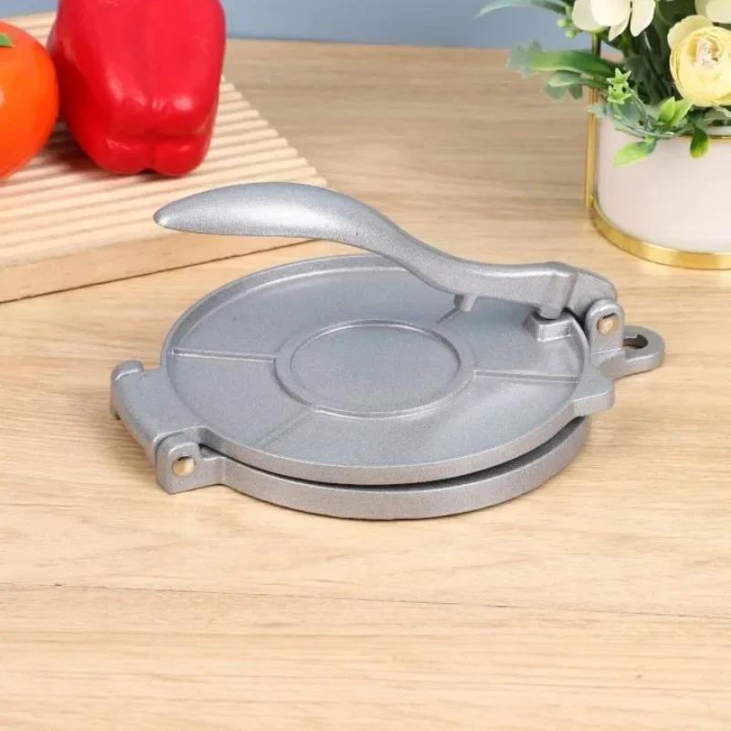 Tortilla Press Maker Aluminum Alloy Manual Pizza Pie Making Tortilla Dough Pressing Tool Homemade Pancake Kitchen Cooking Supply