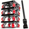 5Pcs/Set Heavy Duty Furniture Lifter Mover Roller with Wheel Bar Moving Device Lifting Helper Furniture Moving Transport Tool