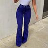 Flared Jeans Women's Hip Lift Slim Plus Size Trousers