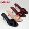 Fashion 2025 New Slip On Women Stiletto Heels Shoes Luxury Fashion Round Toe Ladies High Heels Pumps Shoes Female Slides Footwear