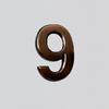 1 PC Waterproof Bronze ABS Plastic Numeral  Room Number Digits Sticker Address Sign Door Plates