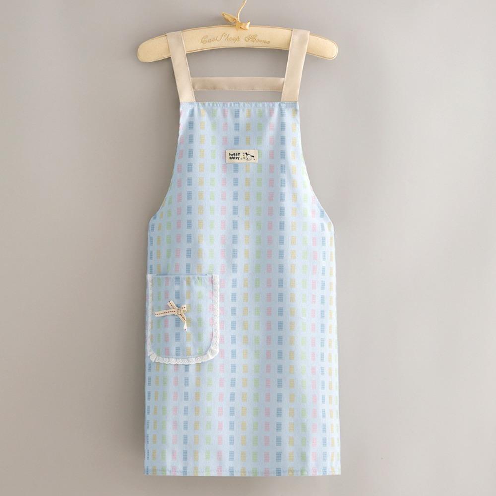 Холщовый кухонный фартук с карманами, фартуки для рисования, новая рабочая одежда для кухни