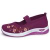 New Embroidered Women's Walking Shoes Mesh Breathable Non-slip Women's Casual Shoes