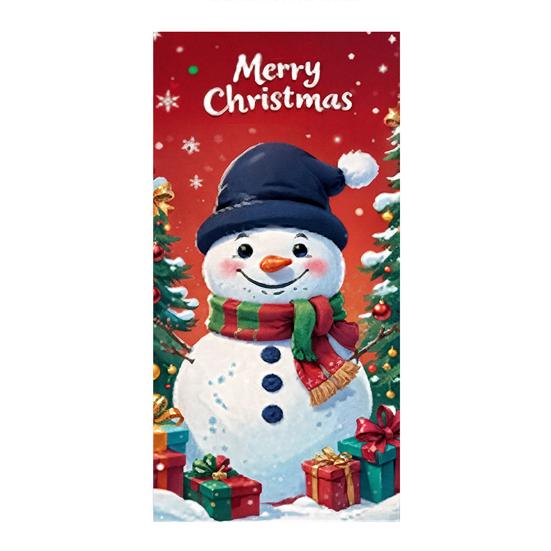 Christmas Door Cover Merry Christmas Backdrop Banner Outdoor Front Porch Door Sign for Holiday Door Wall Home Decor Photo Backgrounds