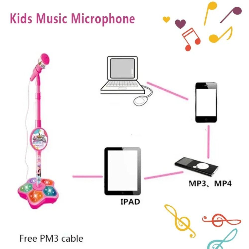 Simulation Karaoke Song Music Instrument Toys With Stand Mic Music Toy Children
