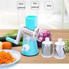 Hand-Crank Vegetable Cutter & Slicer Manual Kitchen Cheese Chopper Machine With 3 Adjustable Sharp Drums Multi-Function Garlic Potato Shredder