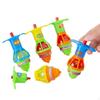 10 Pieces Light Up Tops Goodie Bags Stuffers Multifunctional Sturdy for Kids Rotating Random Color
