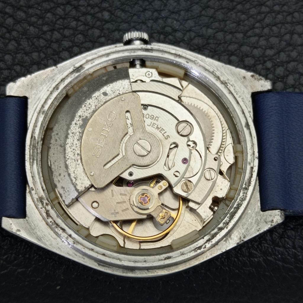 VINTAGE SEIKO 5 AUTOMATIC 6309A JAPAN MENS SKY BLUE COLOR DIAL WATCH A500835-5 R154-a500835