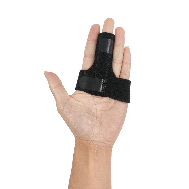 Set of 2 Finger Guards Thumb Fixation Splint Finger Bandage Joint Support Breathable Hand Support Adjustable