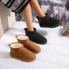 Suede Flats Ankle Women Snow Boots Warm Comfort  Winter Casual Shoes New Trend Hot Sale Walking Non-slip Chaussures Femme