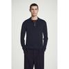Japan Merino Wool Half Zip Polo Shirt