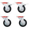 VidaXL Swivel Casters 4 Pcs 100 Mm