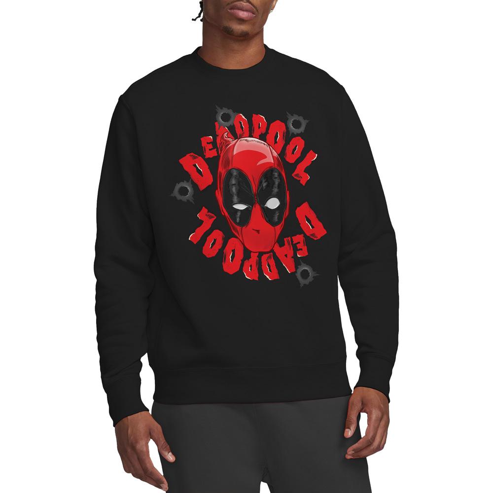 Deadpool Unisex Adult Head Sweatshirt