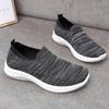 Fashion Women Flat Shoes Knit Woman Casual Slip On Vulcanized Shoes Female Mesh Soft Breathable Women's Footwear For Ladies Sneaker
