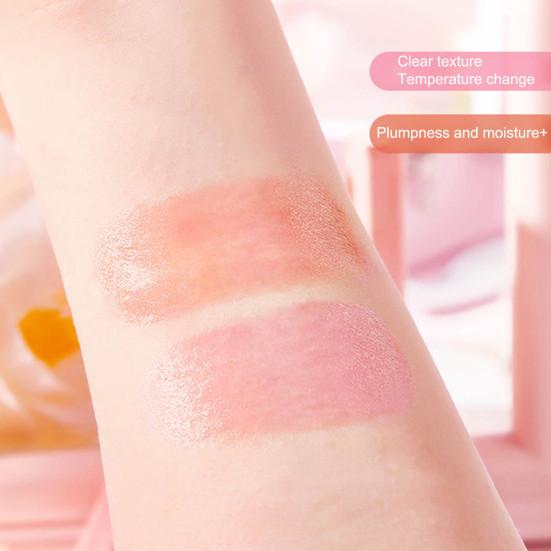 0.8g Lip Gloss Natural Daub Smoothly Ultralight Temperature Change Lipstick Lip Balm for Party
