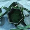 Three-dimensional Hexagonal Jewelry Box Velvet Ring Display Case Flocking Ring Box  Party