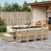 VidaXL Garden Dining Set and Cushions 13 Pcs Beige, Outdoor Dining Set, Garden Dining Furniture, Table 3210802