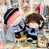 10cm 20cm Blue Game Cosplay Shirt Necktie Pants Set Mini School Suit Miniature School Uniform Changing Dress Doll Clothes