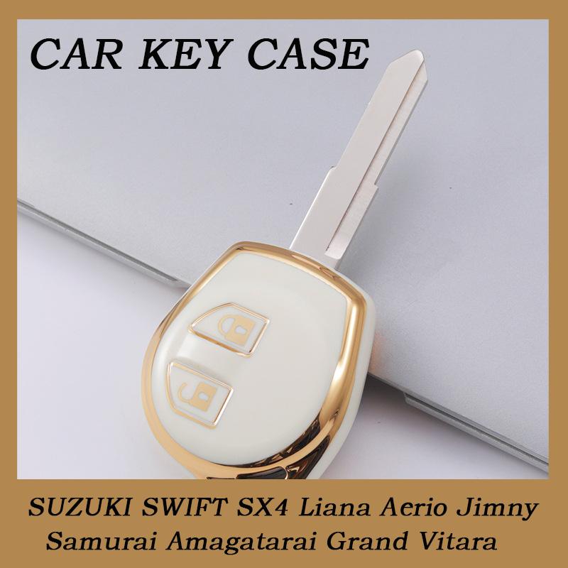 New TPU 2 Button TPU Car Remote Key Case Cover Shell for SUZUKI SWIFT SX4 Liana Aerio Jimny Samurai Amagatarai Grand Vitara Car Key Case