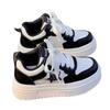 Women Breathable Retro Sneakers Casual Star White Shoes Thick Heel Heart Sneakers Casual Running Platform Y2K Lovely Bread Shoes