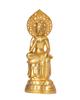 Buddha Statue Maitreya Bodhisattva 15cm Buddhist Hideun Makita Original Copperware (gold Plated/24k Gold) Sculptor model_Takaoka (Mirokubosatsu G)