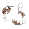 Wooden Otter Couple Keychain Pendant - Valentine's Gift for Partners and Friends