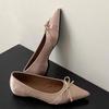 Bow Flats Women Shoes Shallow Pointed Toe Elegant Shoes Designer Autumn Sandals 2024 Trend Fashion Dress Walking Mujer Zapatos