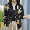 Women's Chiffon Sun Protection Long-Sleeve Shirt & Casual Bomber Jacket