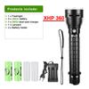 10000LM Powerful LED Diving Flashlight Super Bright XHP360 Professional Underwater Torch IPX8 Waterproof Lamp Use 26650 Battery
