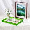 Floating Photo Frame Horizontal Vertical Neon Acrylic Home Gallery Office Wall Mount Desktop Standing Decorative