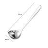 304 Stainless Steel Thicken Long Handle Spoon Home Kitchen Tableware Soup Spoons Ladle Colander Cutlery Cooking Utensils