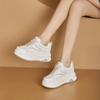 Thick-soled Leather Little White Shoes Women's Autumn New Muffin Shoes Trendy Sports and Leisure Lightweight Board Shoes Women