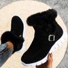 Women's Korean Style Winter Snow Boots Plus Velvet Warm Flat Boots