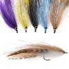 3D Fish Eyes EP Silky Fiber Saltwater Streamer Flies 1/0 - 4/0 Big Game Fly Lure Baits Salmon Steelhead Pike Trout Fishing Artificial Lure Tackle