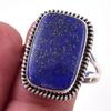 Natural Lapis Lazuli Gemstone Handmade 925 Solid Sterling Silver Ring S.10 G5l01